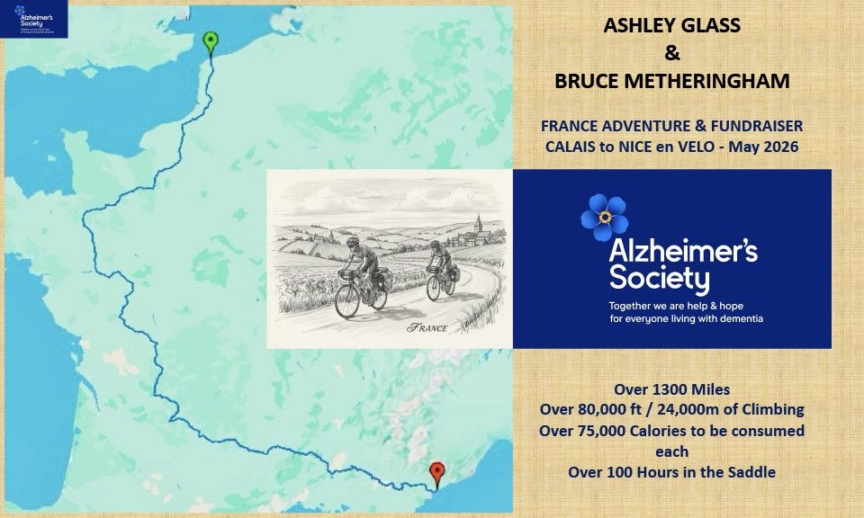 Ashley & Bruce Calais to Nice ride